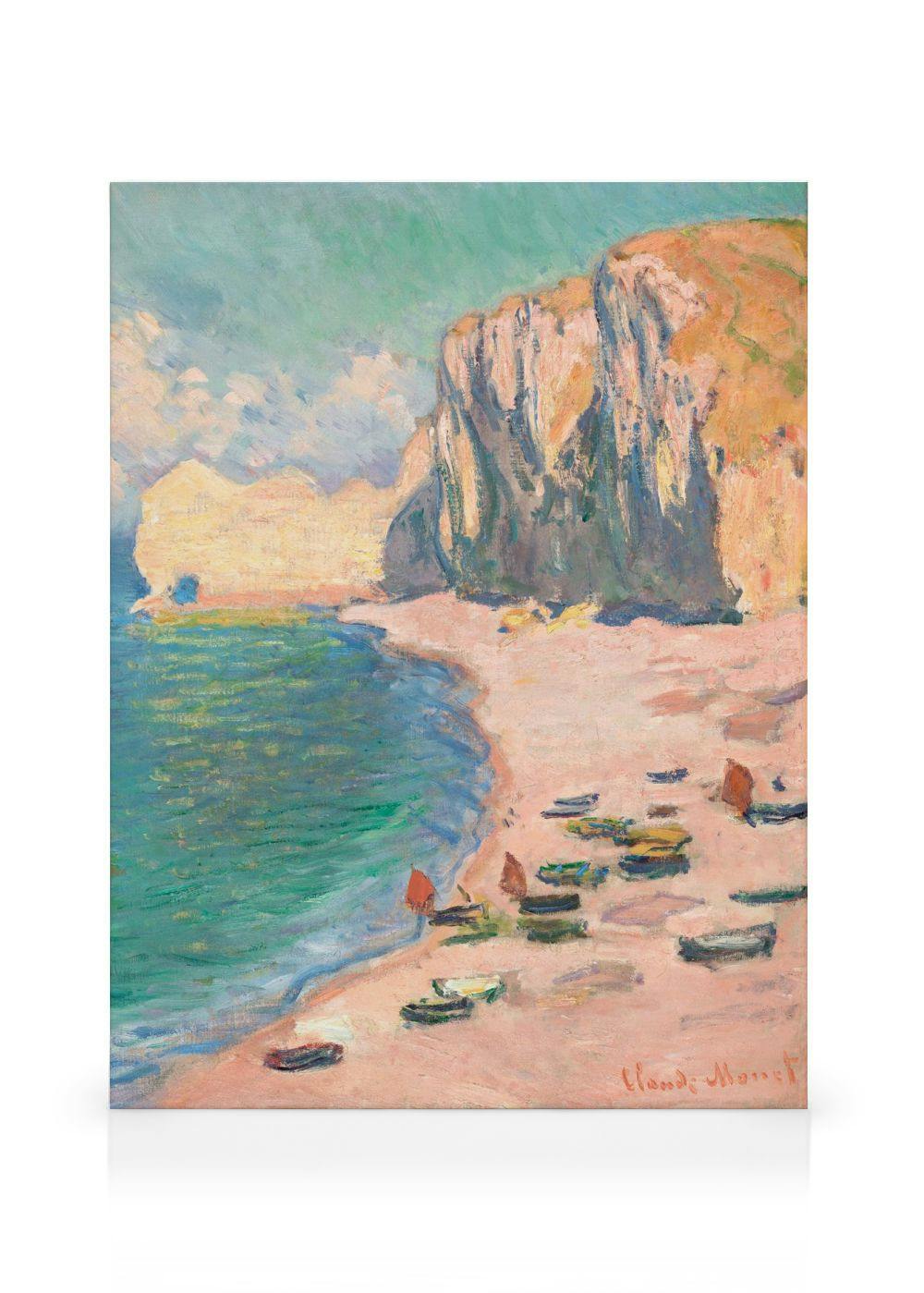 Monet - Étretat- The Beach and the Falaise d'Amont Canvas print
