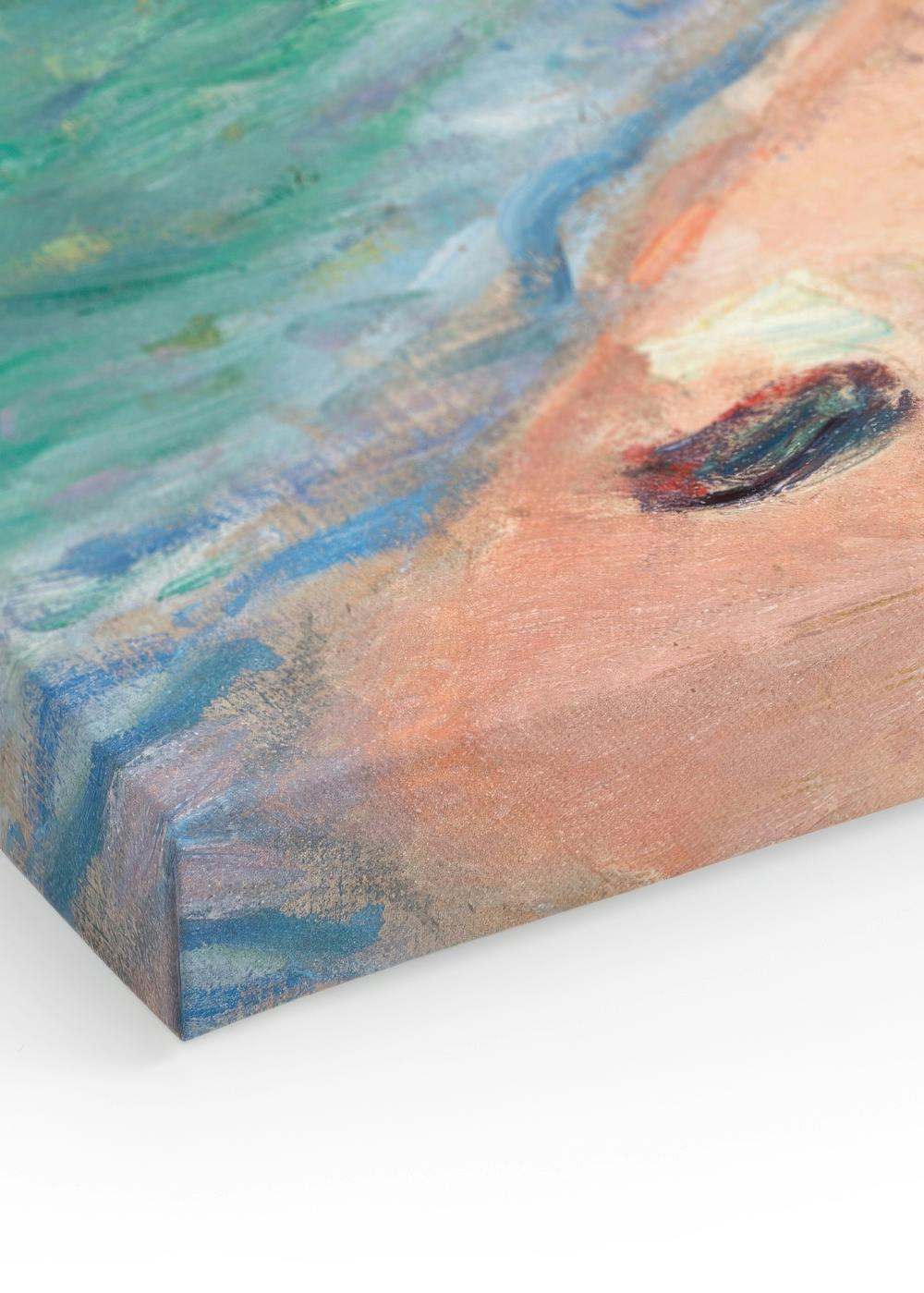 Monet - Étretat- The Beach and the Falaise d'Amont Canvas print