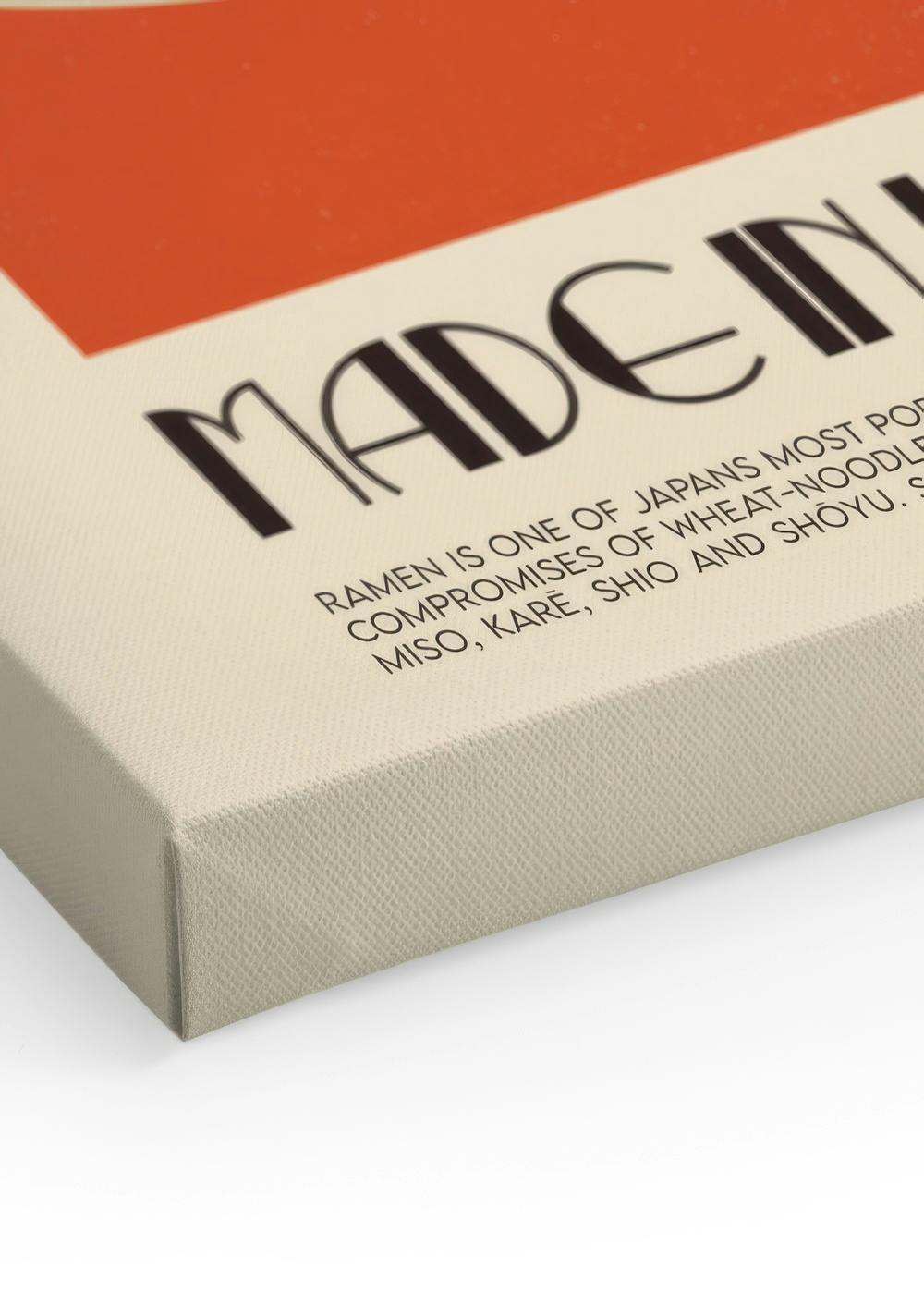 We made something nice - The Ramen Canvas print