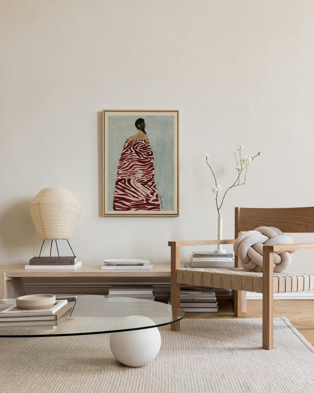 Sissan Richardt - Zebra Robe Canvas print