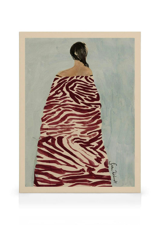 Sissan Richardt - Zebra Robe Canvas print